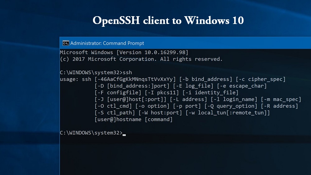 Microsoft quietly adding a Built-in OpenSSH client to ...
