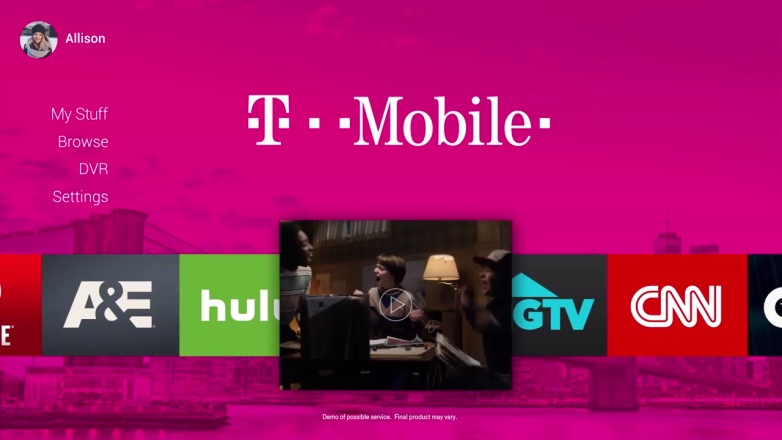 T-Mobile tv service